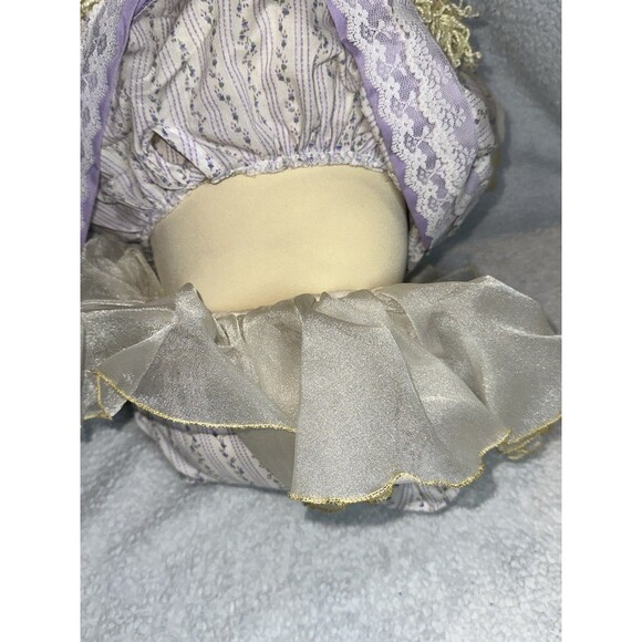 Soft Sculpture Cabbage Patch Kid Doll Blonde Curly Hair Pony Tail 1978 - Picture 8 of 14